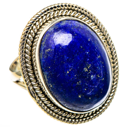 Lapis Lazuli Rings handcrafted by Ana Silver Co - RING102219 - Photo 2