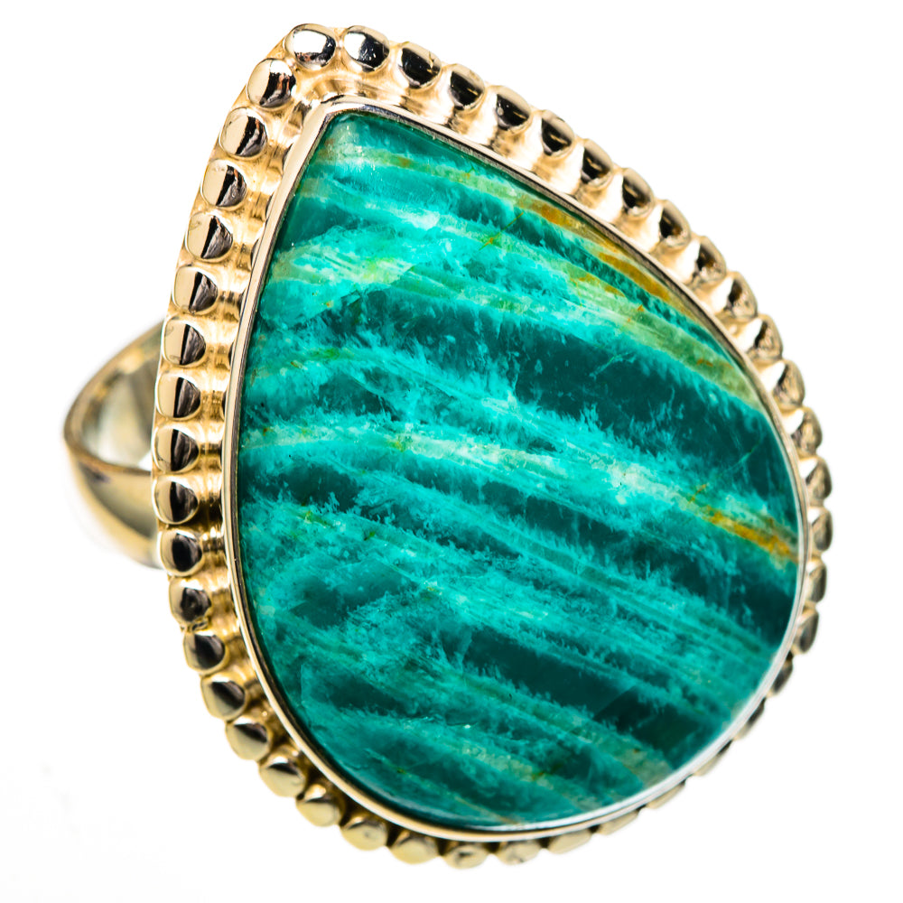 Amazonite Rings handcrafted by Ana Silver Co - RING102222 - Photo 2