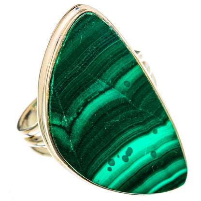 Malachite Rings handcrafted by Ana Silver Co - RING102224 - Photo 2