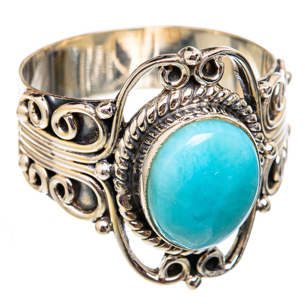 Larimar Rings handcrafted by Ana Silver Co - RING102241 - Photo 2