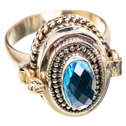 Blue Topaz Rings handcrafted by Ana Silver Co - RING102242