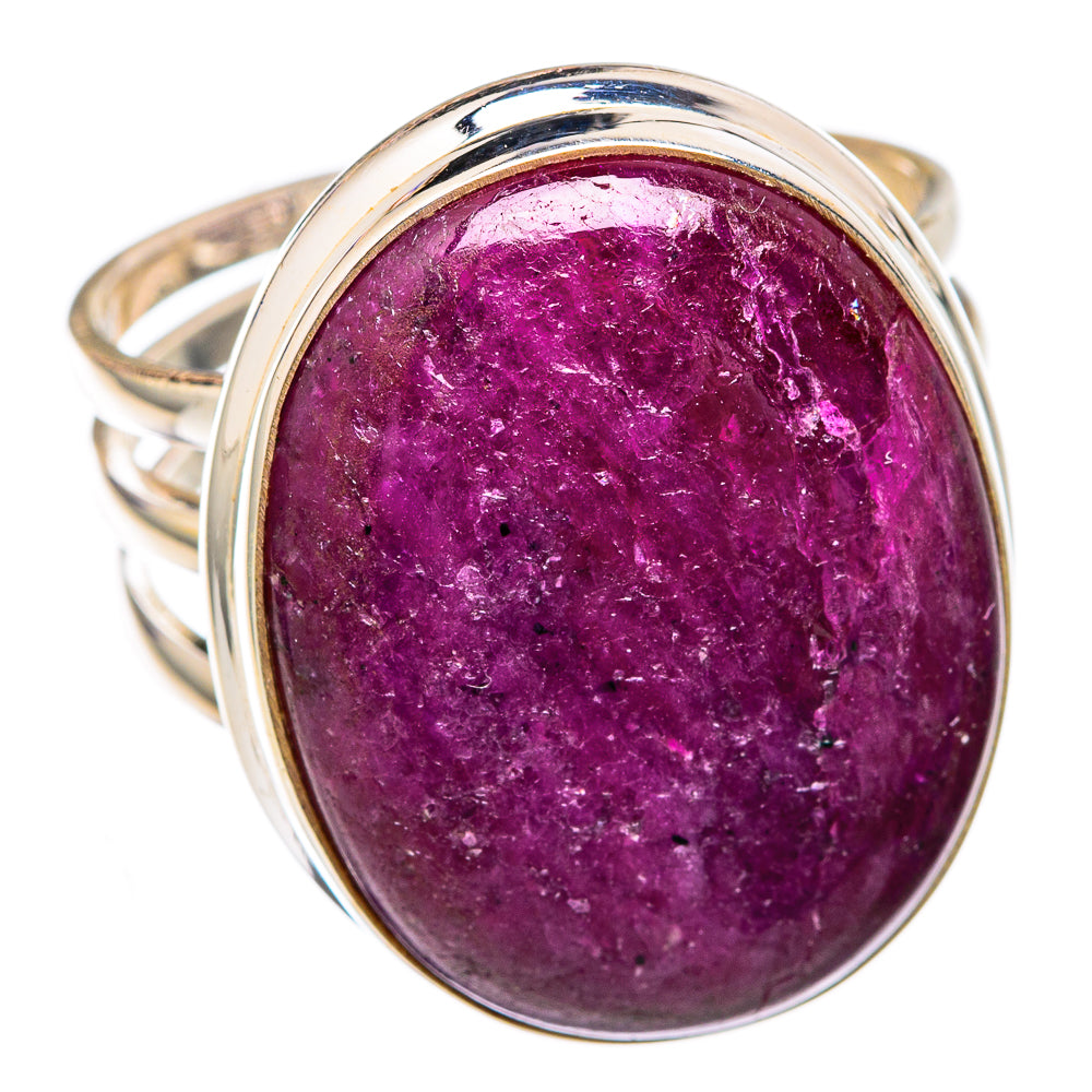 Ruby Fuchsite Rings handcrafted by Ana Silver Co - RING102251