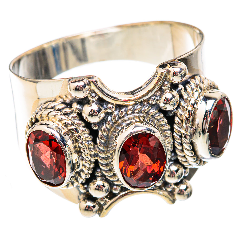 Garnet Rings handcrafted by Ana Silver Co - RING102253