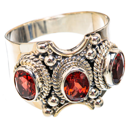 Garnet Rings handcrafted by Ana Silver Co - RING102253