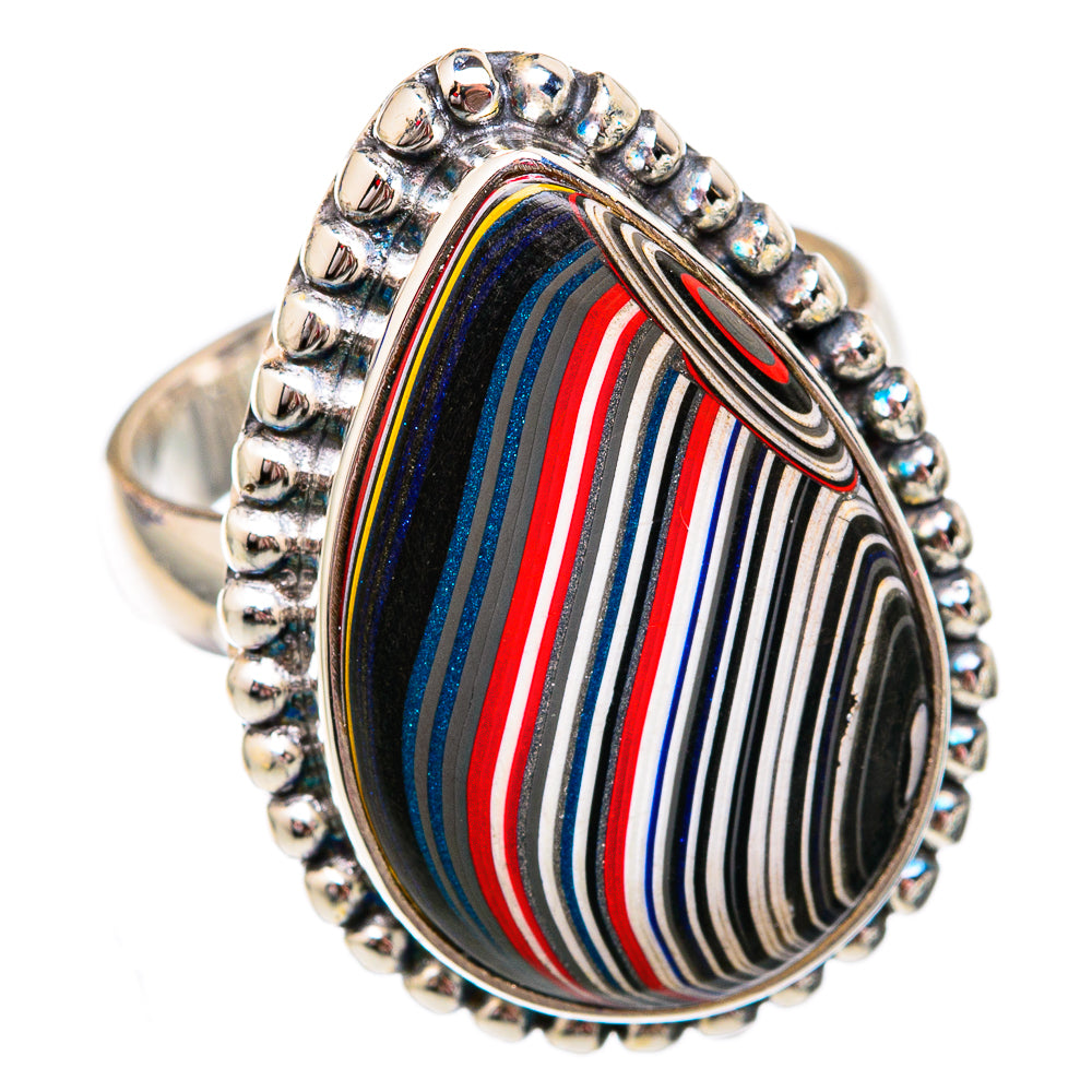 Fordite Rings handcrafted by Ana Silver Co - RING102267