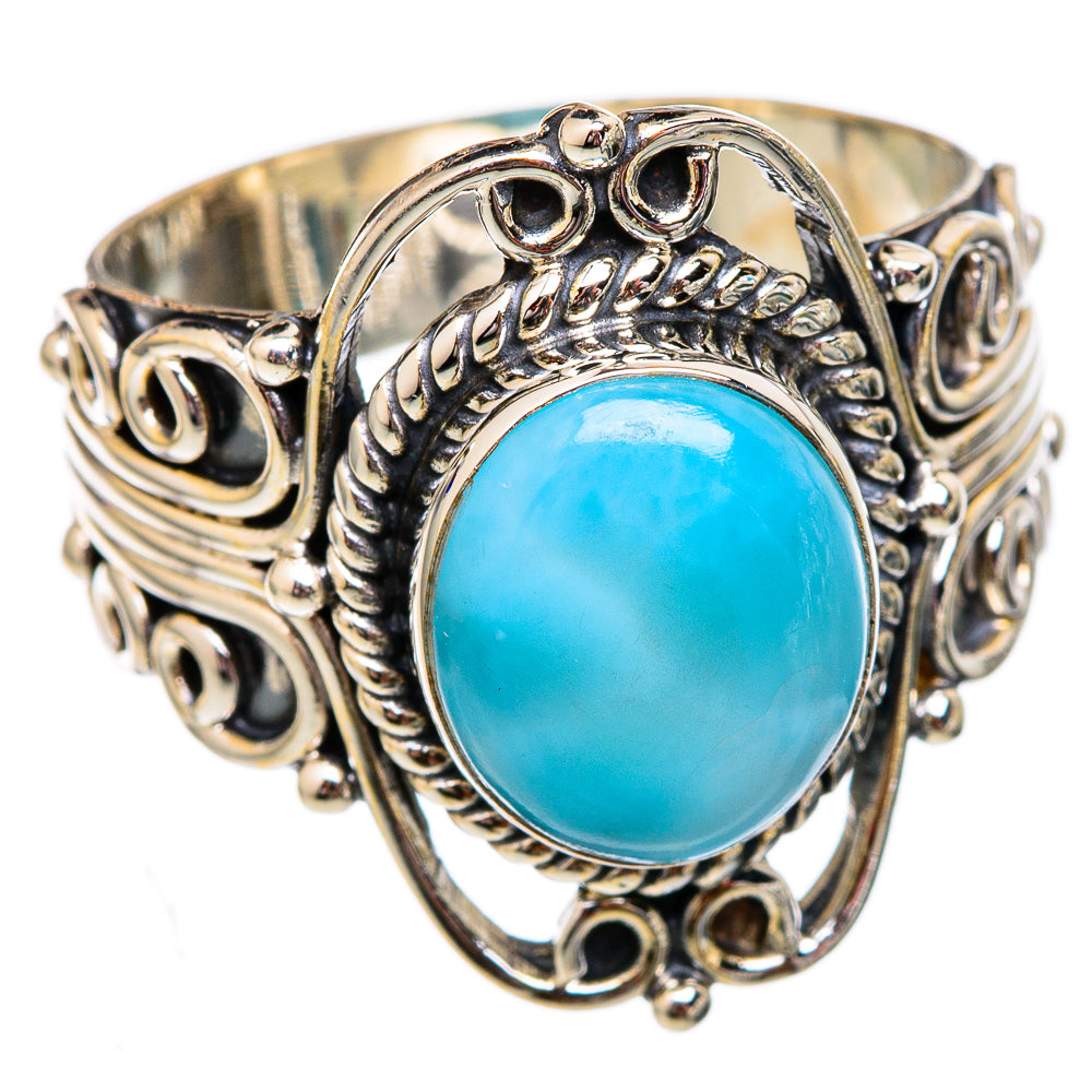 Larimar Rings handcrafted by Ana Silver Co - RING102270