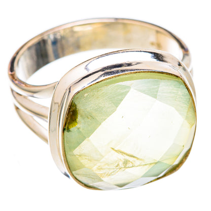Prehnite Rings handcrafted by Ana Silver Co - RING102274 - Photo 2