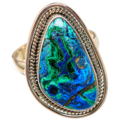 Azurite Malachite Rings handcrafted by Ana Silver Co - RING102297