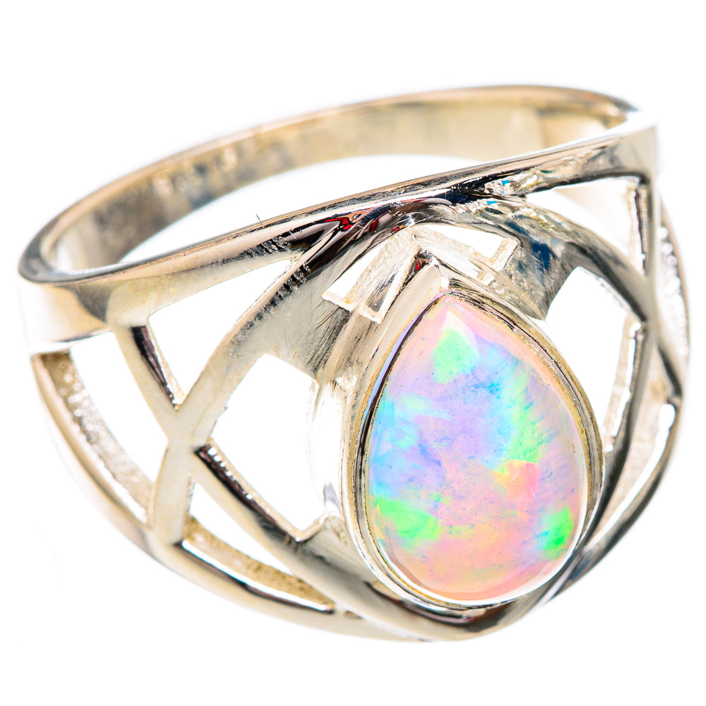 Ethiopian Opal Rings handcrafted by Ana Silver Co - RING102298