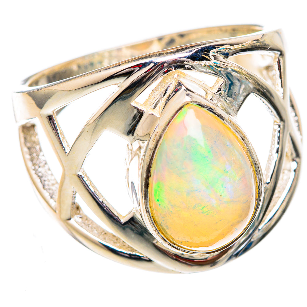 Ethiopian Opal Rings handcrafted by Ana Silver Co - RING102325