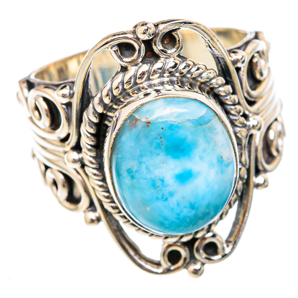 Larimar Rings handcrafted by Ana Silver Co - RING102327