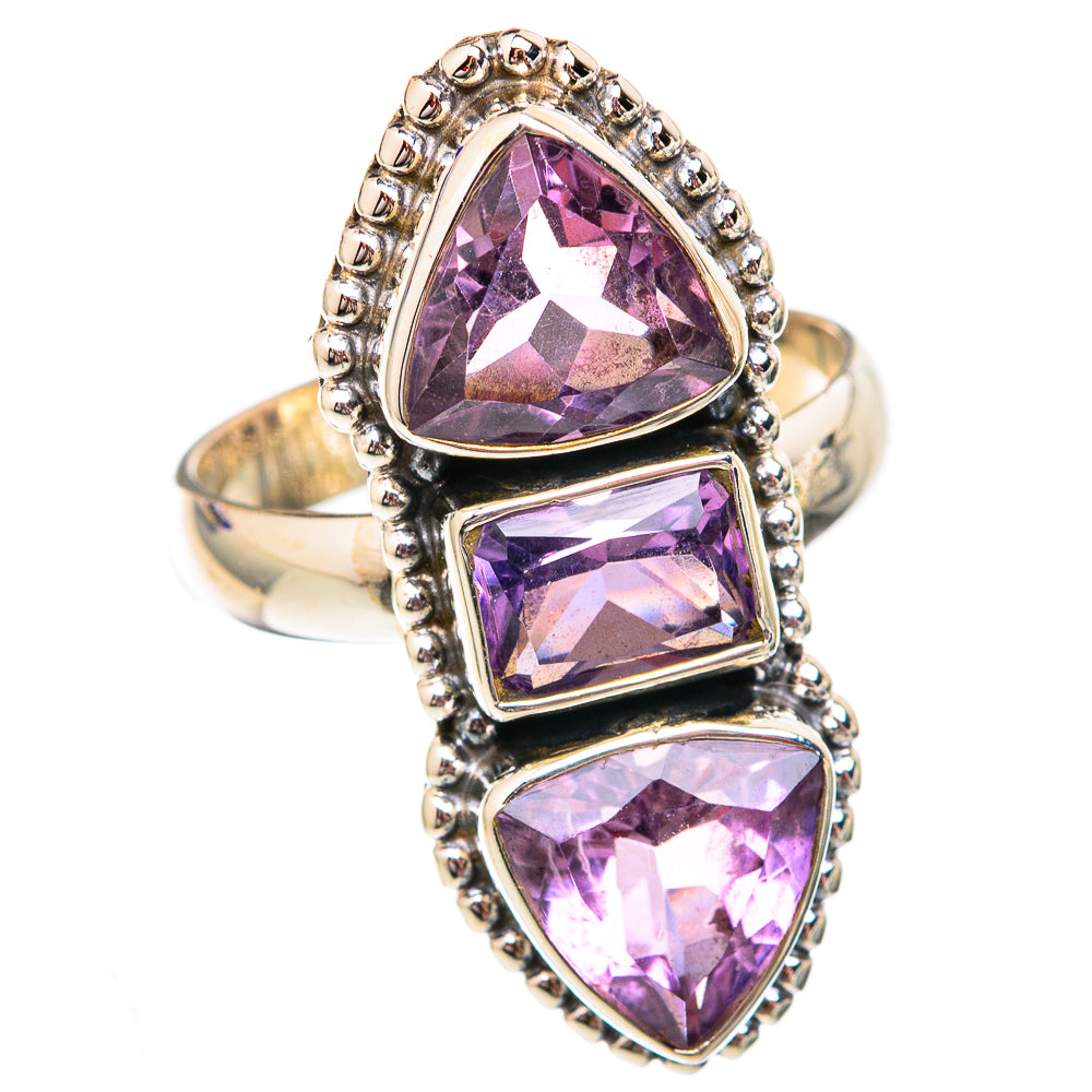 Amethyst Rings handcrafted by Ana Silver Co - RING102338 - Photo 2
