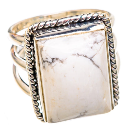 Howlite Rings handcrafted by Ana Silver Co - RING102345 - Photo 2