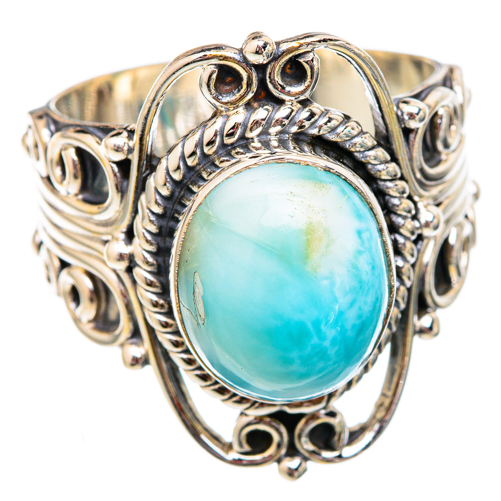 Larimar Rings handcrafted by Ana Silver Co - RING102349