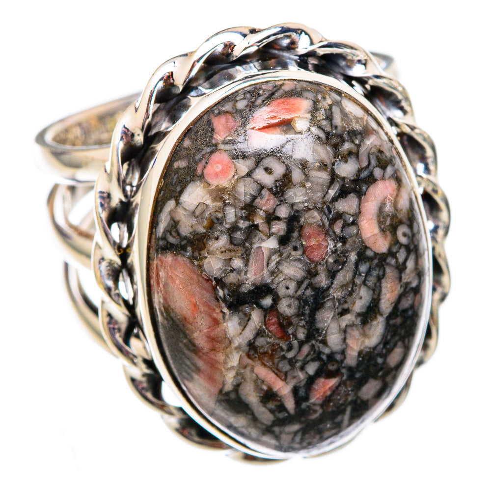 Crinoid Fossil Rings handcrafted by Ana Silver Co - RING102355 - Photo 2