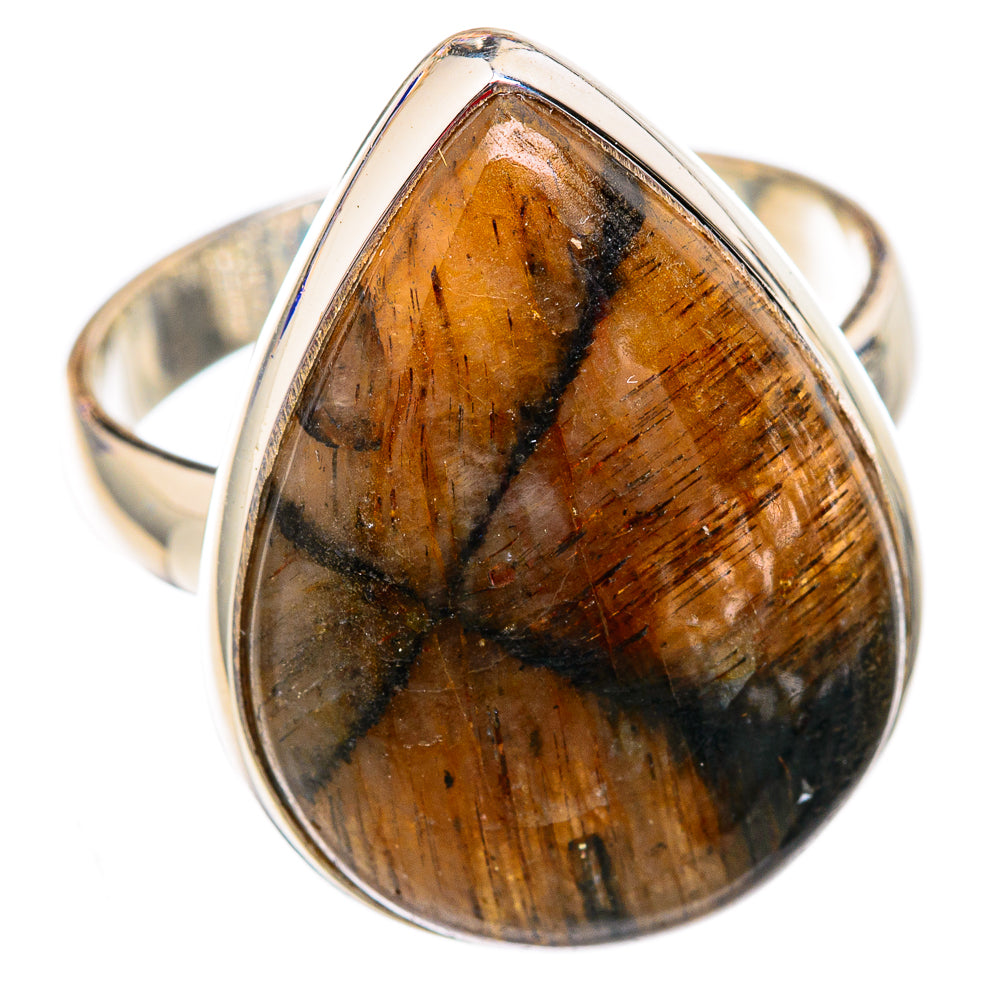 Chiastolite Rings handcrafted by Ana Silver Co - RING102356 - Photo 2