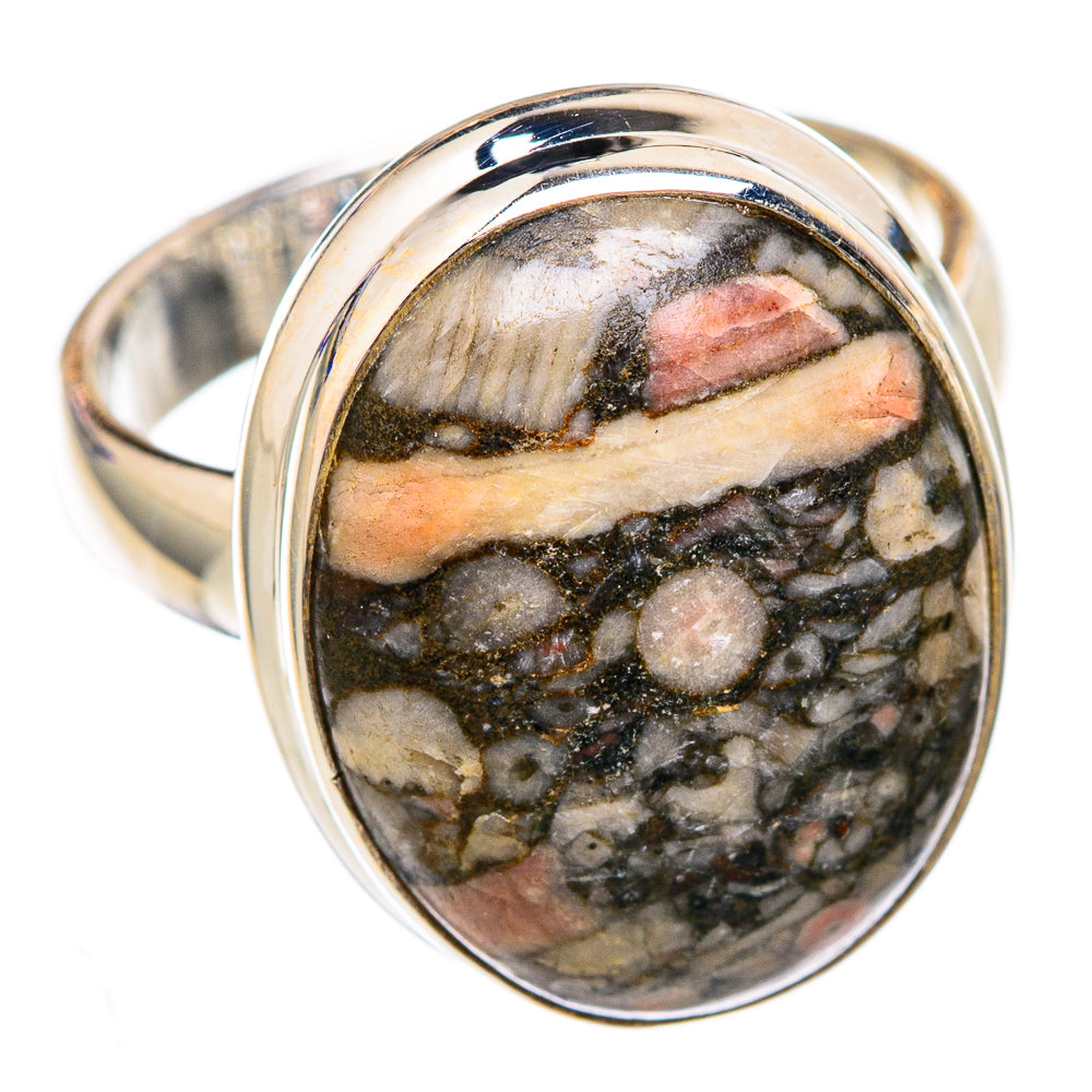 Crinoid Fossil Rings handcrafted by Ana Silver Co - RING102375 - Photo 2