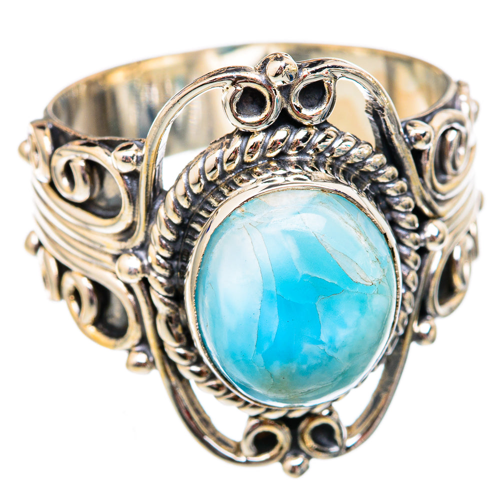 Larimar Rings handcrafted by Ana Silver Co - RING102386 - Photo 2