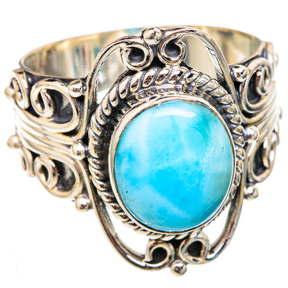 Larimar Rings handcrafted by Ana Silver Co - RING102408