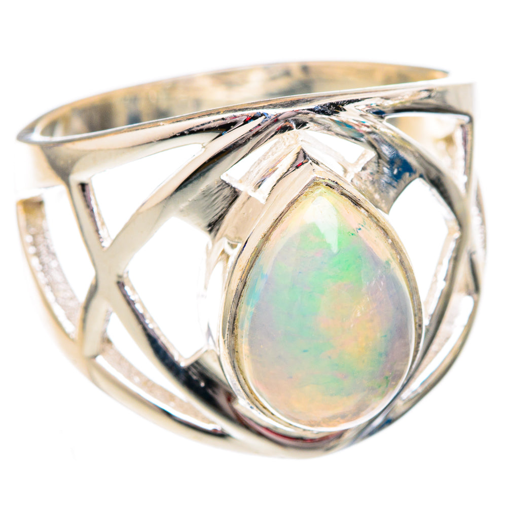 Ethiopian Opal Rings handcrafted by Ana Silver Co - RING102423