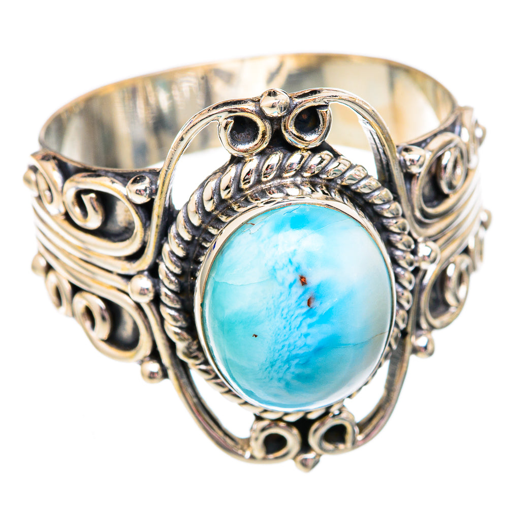 Larimar Rings handcrafted by Ana Silver Co - RING102425 - Photo 2