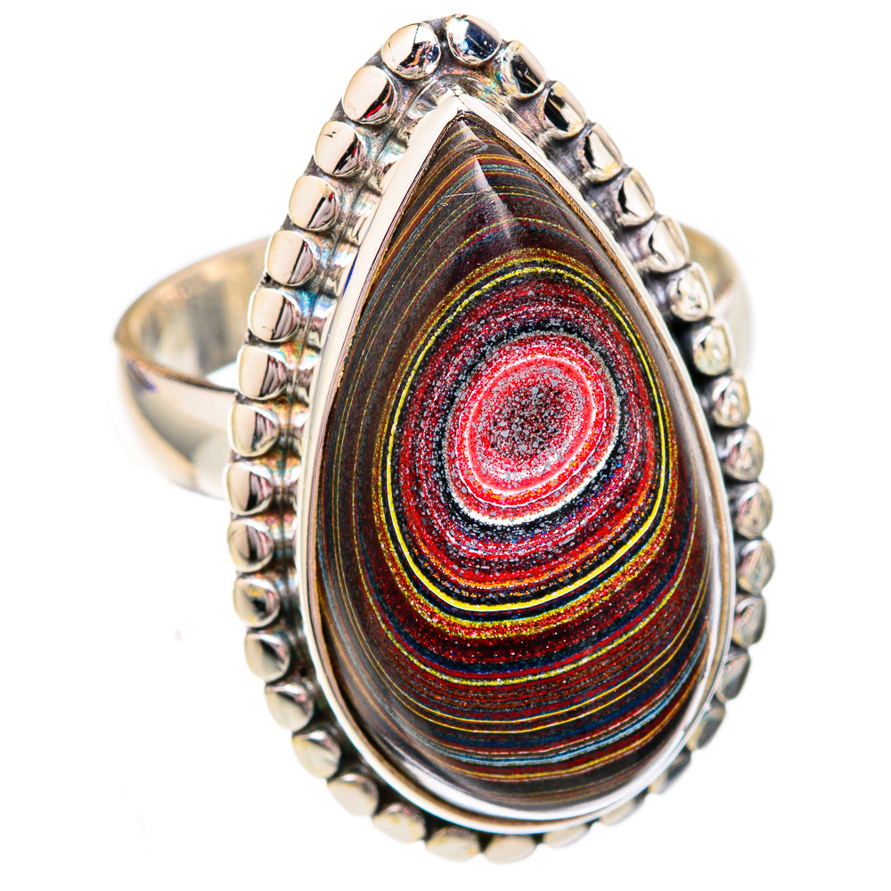 Fordite Rings handcrafted by Ana Silver Co - RING102431