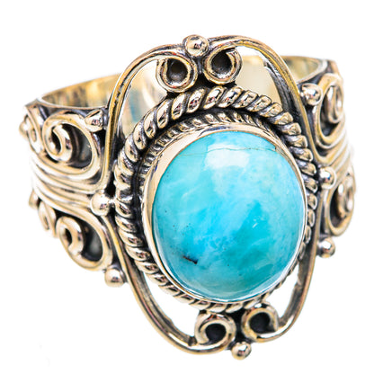 Larimar Rings handcrafted by Ana Silver Co - RING102444