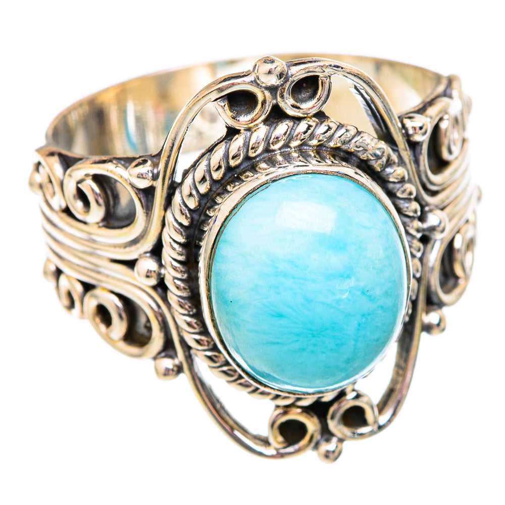 Larimar Rings handcrafted by Ana Silver Co - RING102475