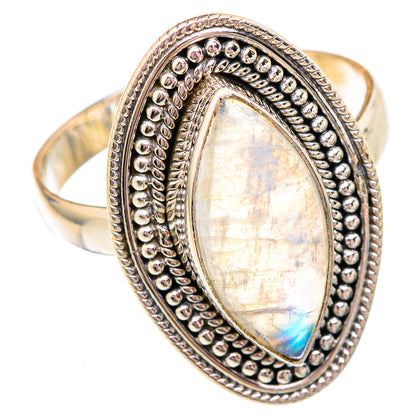 Rainbow Moonstone Rings handcrafted by Ana Silver Co - RING102480 - Photo 2