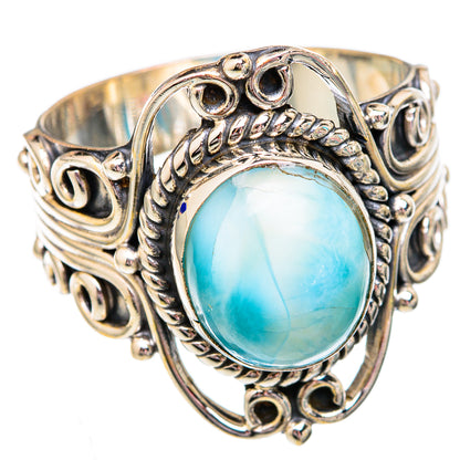 Larimar Rings handcrafted by Ana Silver Co - RING102495 - Photo 2