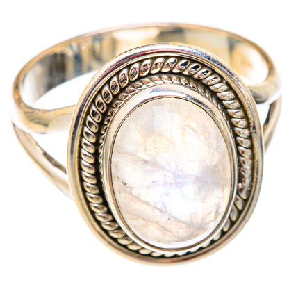 Rainbow Moonstone Rings handcrafted by Ana Silver Co - RING102498 - Photo 2