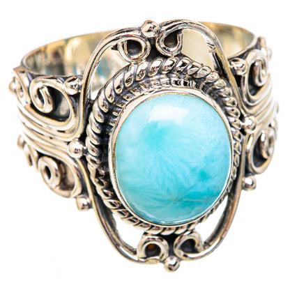 Larimar Rings handcrafted by Ana Silver Co - RING102501