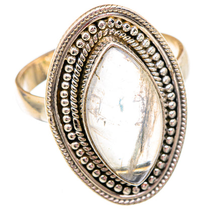 Rainbow Moonstone Rings handcrafted by Ana Silver Co - RING102505 - Photo 2