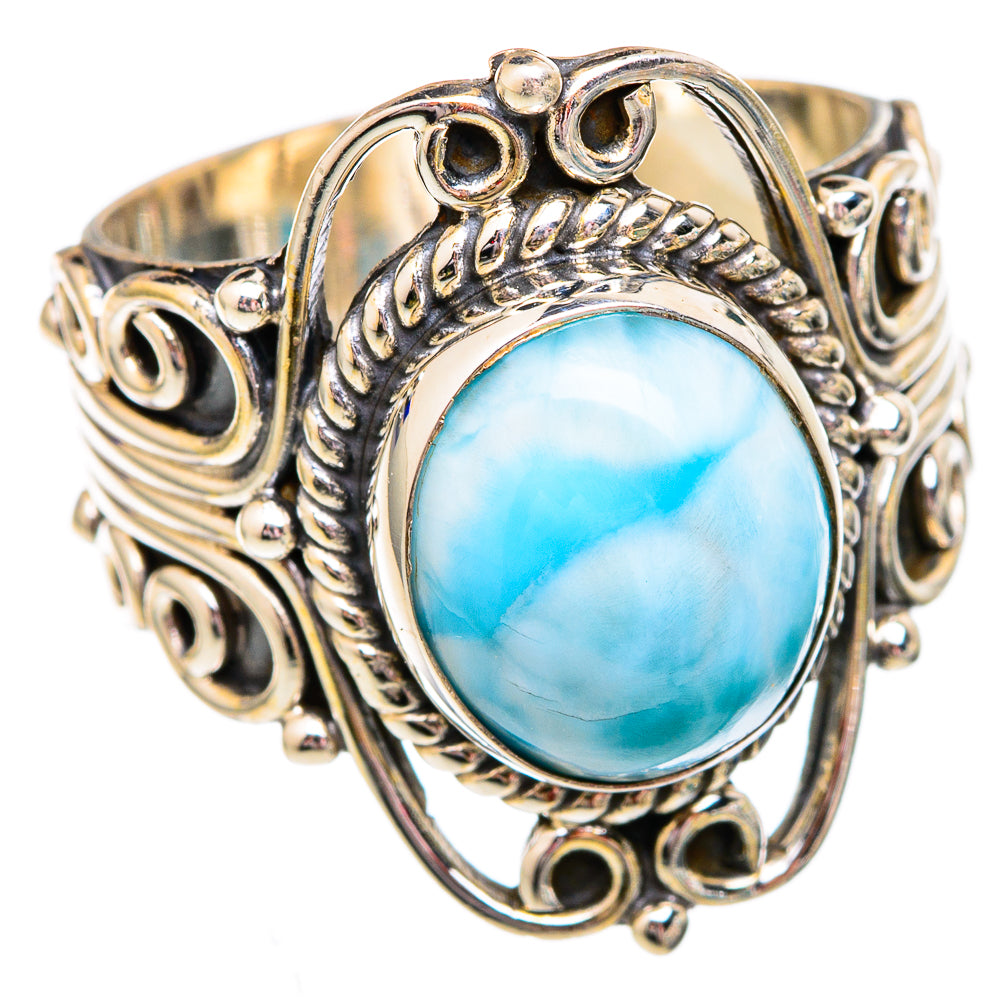 Larimar Rings handcrafted by Ana Silver Co - RING102507