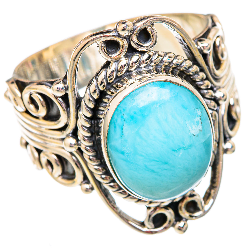Larimar Rings handcrafted by Ana Silver Co - RING102513