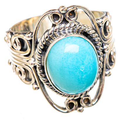 Larimar Rings handcrafted by Ana Silver Co - RING102518