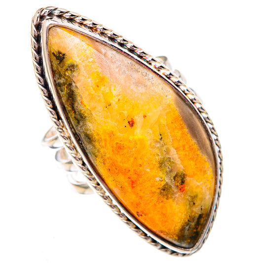 Bumble Bee Jasper Rings handcrafted by Ana Silver Co - RING102532