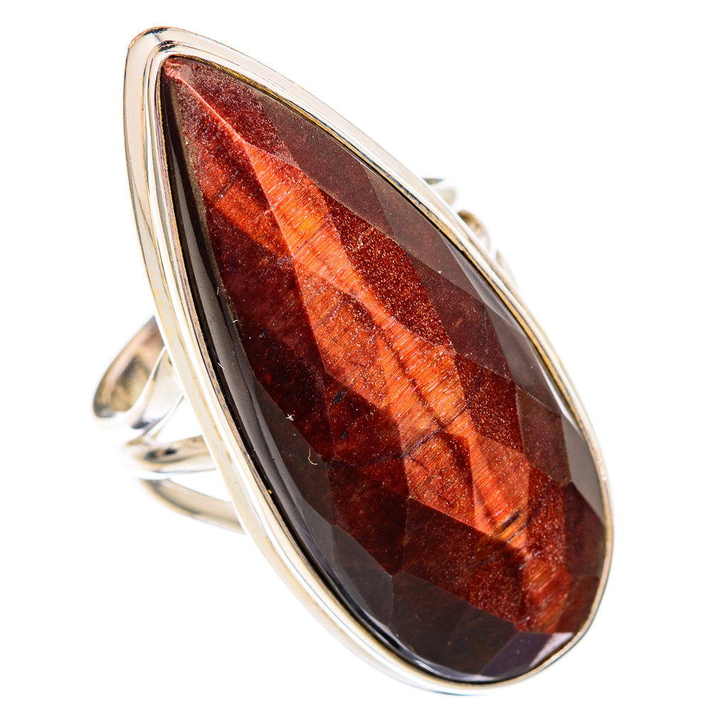 Red Tiger Eye Rings handcrafted by Ana Silver Co - RING102550