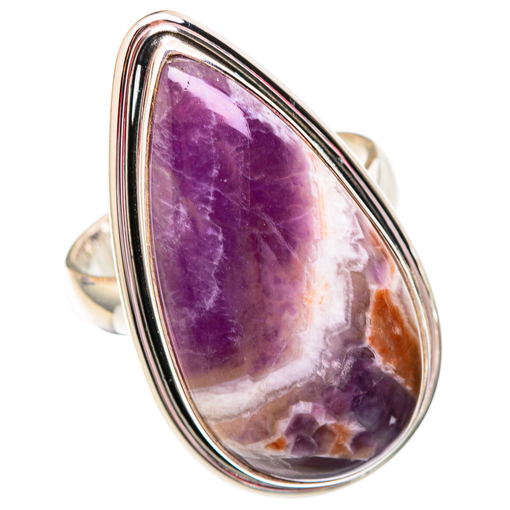 Chevron Amethyst Rings handcrafted by Ana Silver Co - RING102559