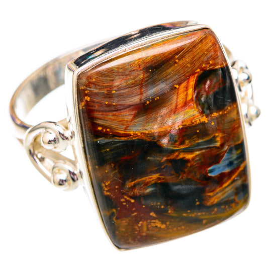 Golden Pietersite Rings handcrafted by Ana Silver Co - RING102565