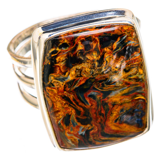 Golden Pietersite Rings handcrafted by Ana Silver Co - RING102566