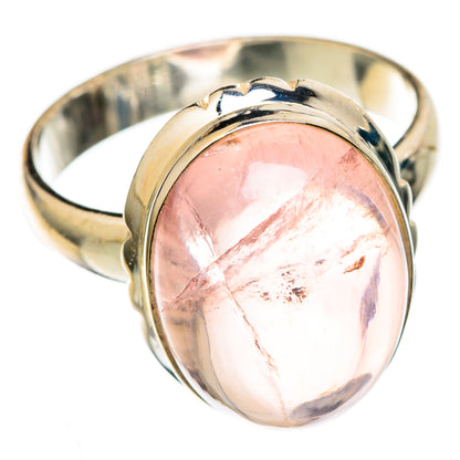 Rose Quartz Rings handcrafted by Ana Silver Co - RING102578
