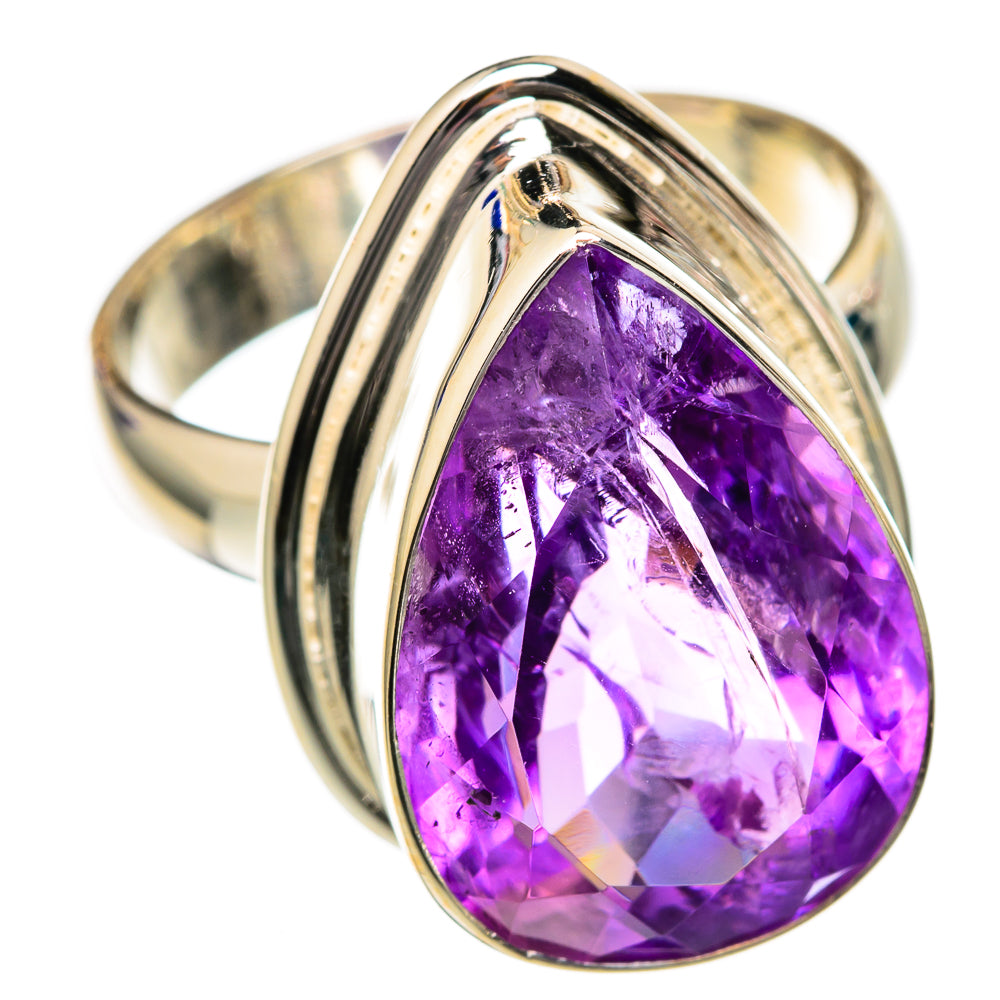Amethyst Rings handcrafted by Ana Silver Co - RING102581 - Photo 2