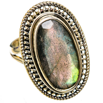 Labradorite Rings handcrafted by Ana Silver Co - RING102595 - Photo 2