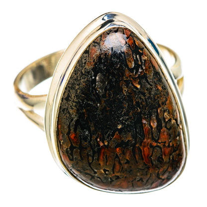Dinosaur Bone Rings handcrafted by Ana Silver Co - RING102596 - Photo 2