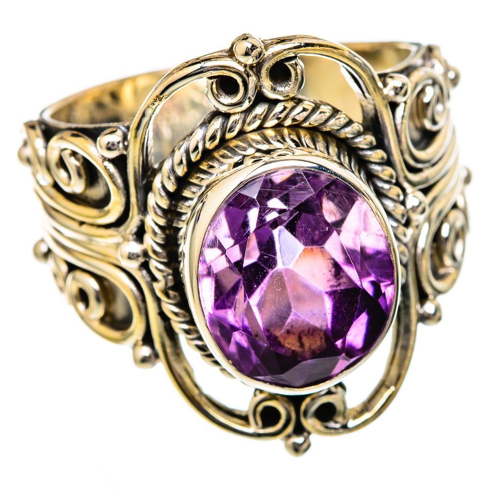 Amethyst Rings handcrafted by Ana Silver Co - RING102605 - Photo 2