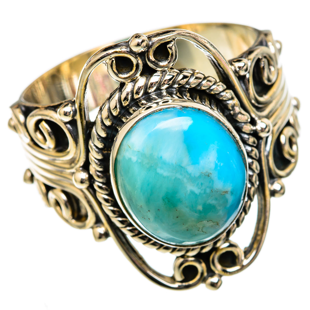 Larimar Rings handcrafted by Ana Silver Co - RING102615