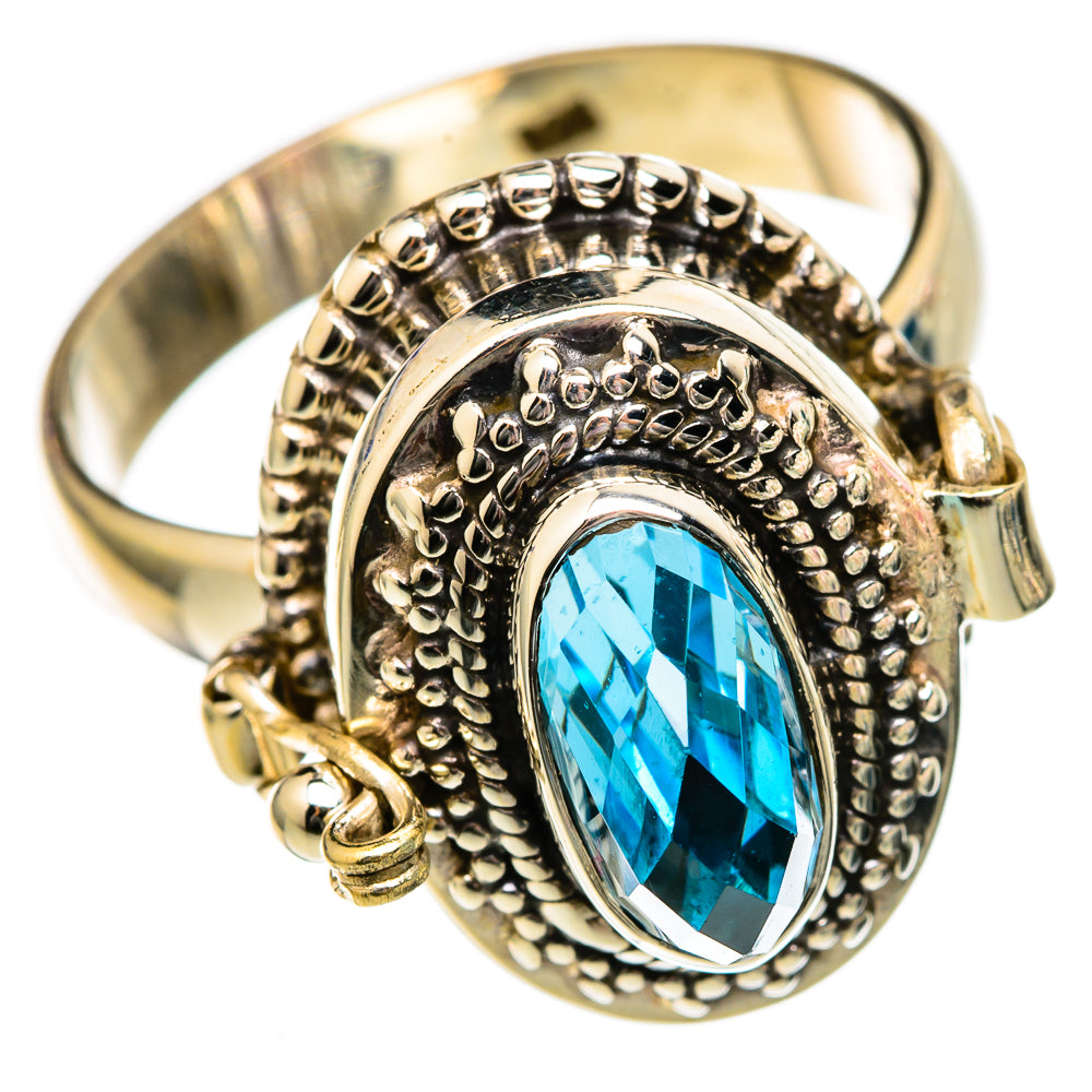 Blue Topaz Rings handcrafted by Ana Silver Co - RING102617 - Photo 2