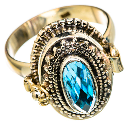 Blue Topaz Rings handcrafted by Ana Silver Co - RING102617 - Photo 2