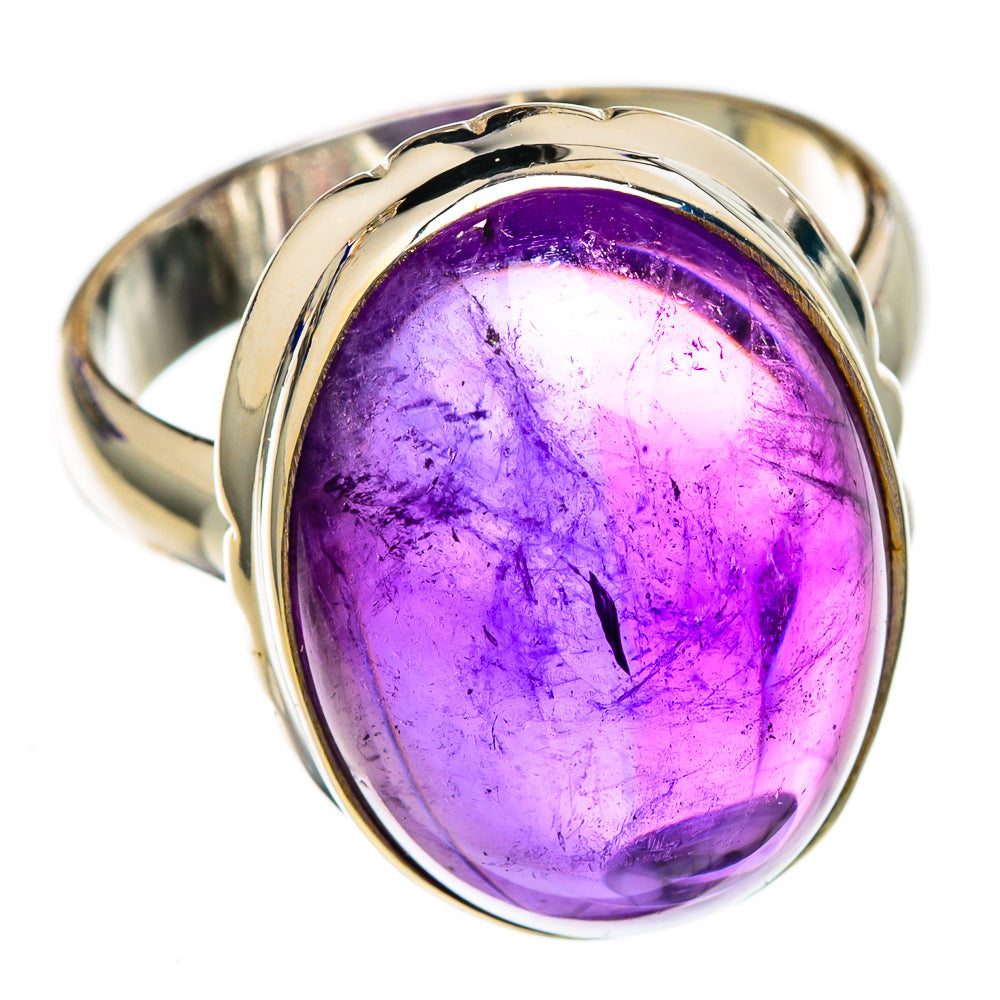 Amethyst Rings handcrafted by Ana Silver Co - RING102628 - Photo 2